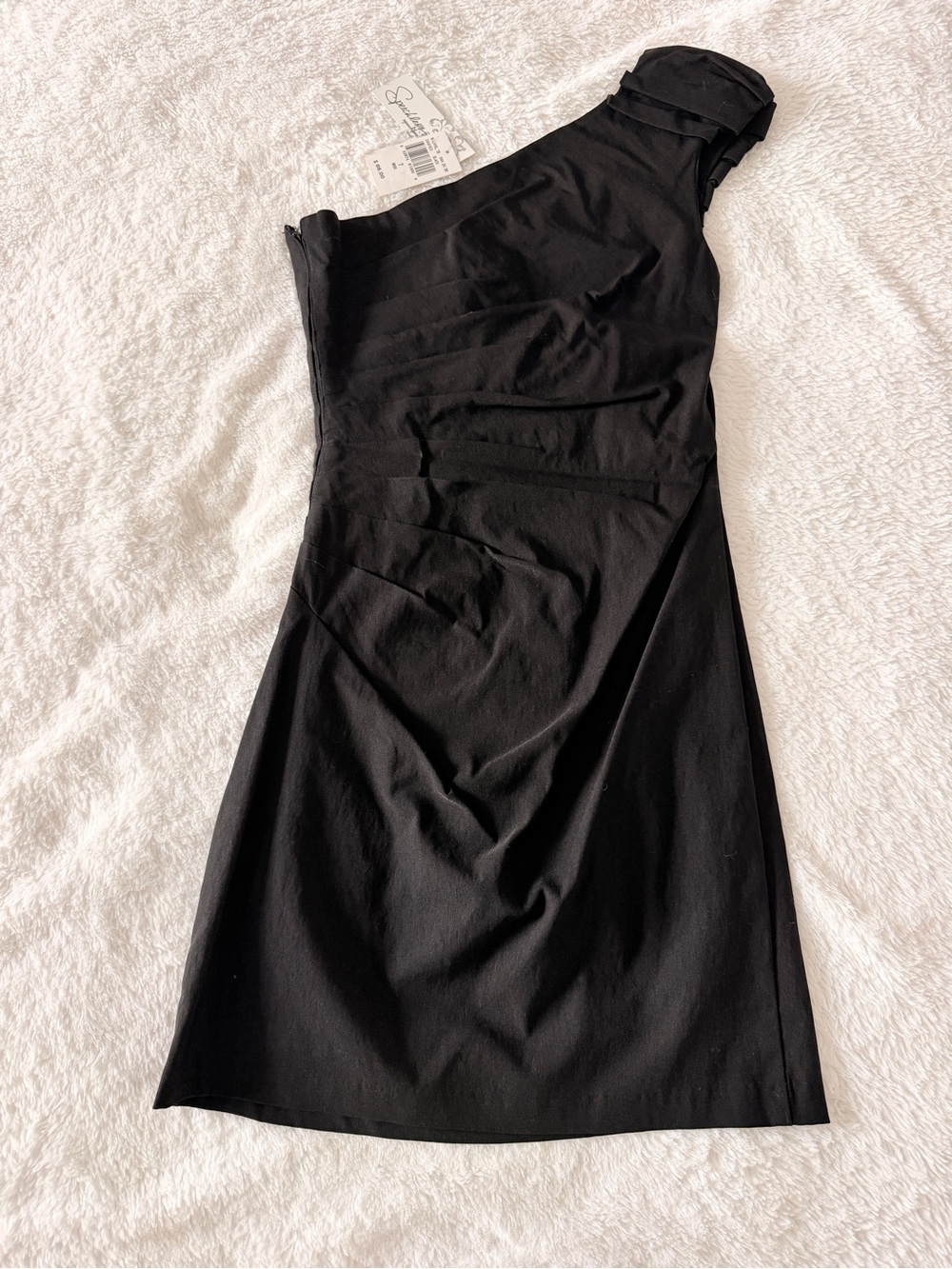 Speechless Black One-Shoulder Cocktail Dress